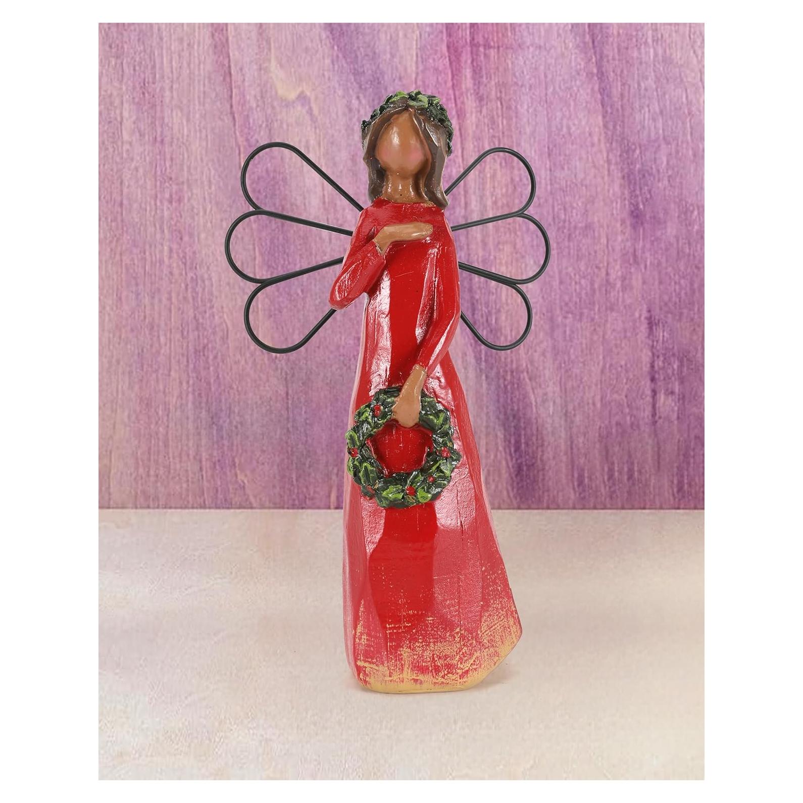 Figurita Ángel Navideño iStatue 17 cm Resina Pintada a Mano
