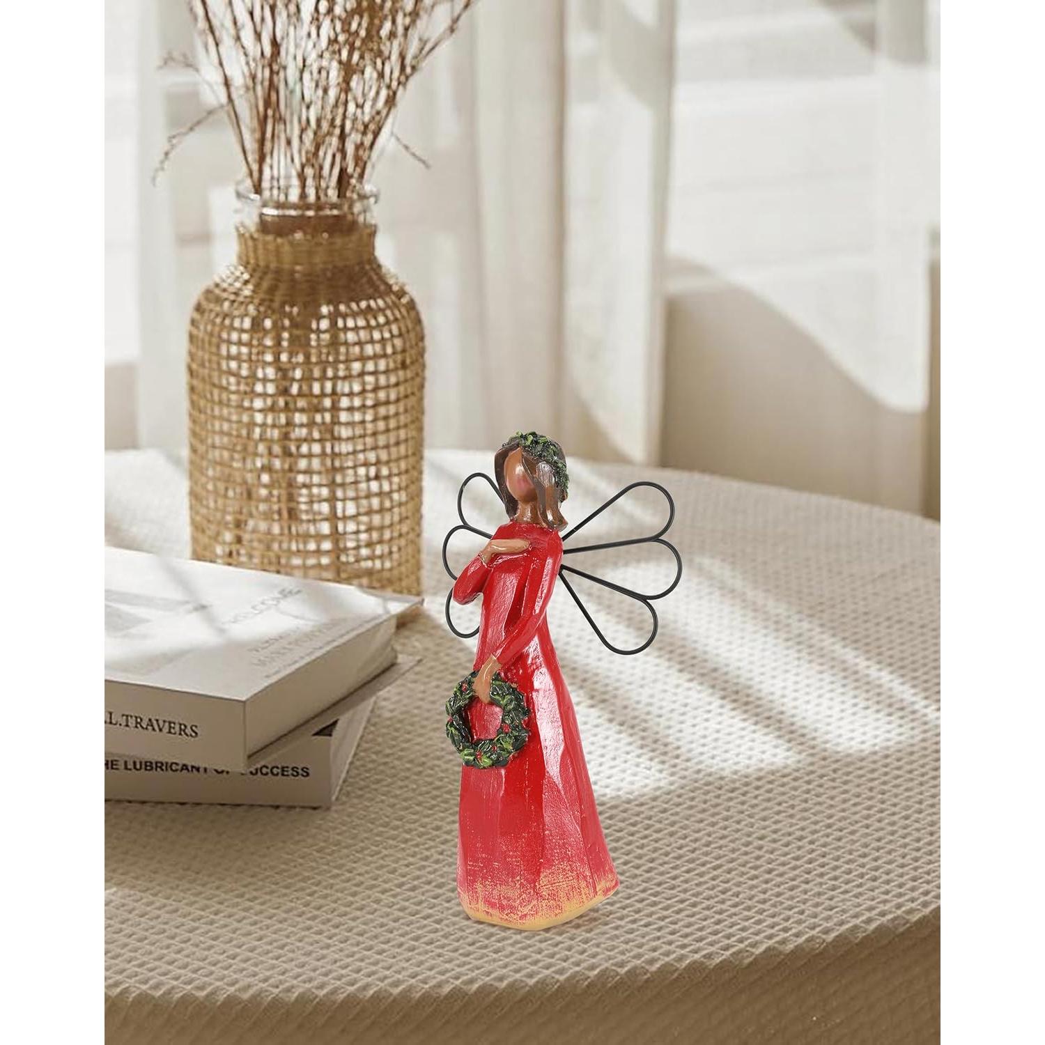 Figurita Ángel Navideño iStatue 17 cm Resina Pintada a Mano