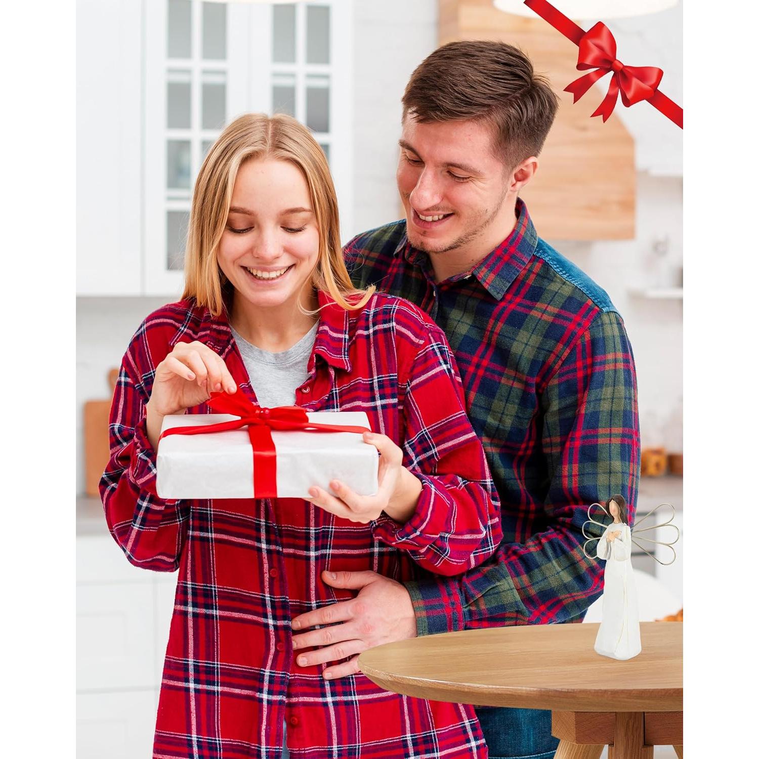 Figurita Ángel Navideño iStatue 17 cm Resina Pintada a Mano