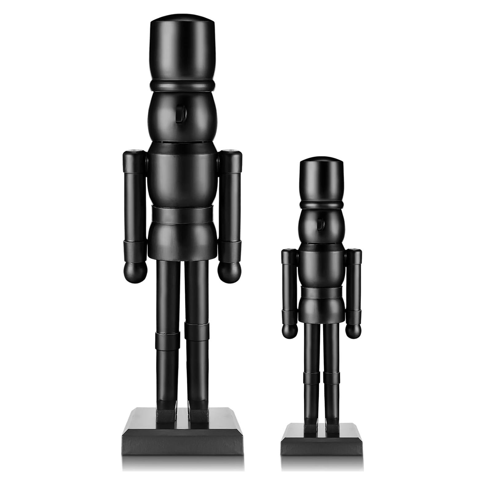 Paquete de 2 Soldados de Nuez de Madera Wonderjune 20 y 30 cm