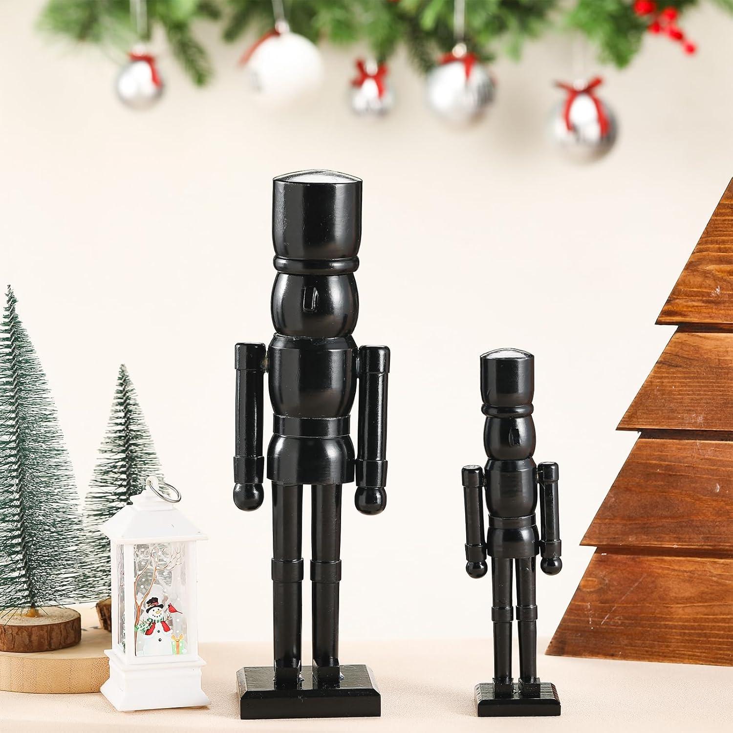 Paquete de 2 Soldados de Nuez de Madera Wonderjune 20 y 30 cm