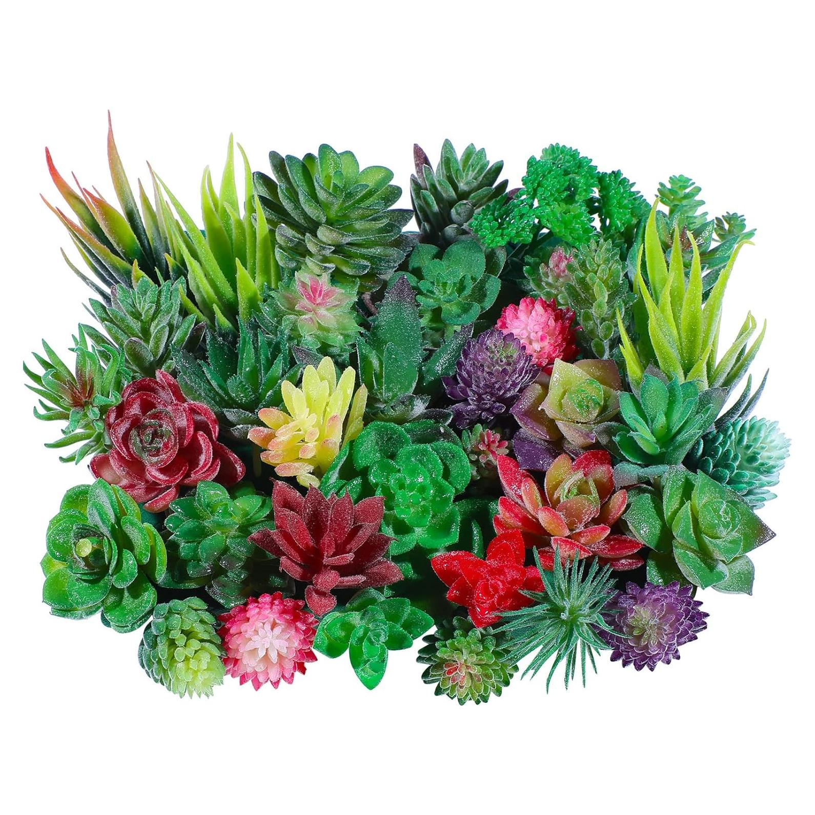 WILLBOND 38 Piezas Suculentas Artificiales Aterciopeladas