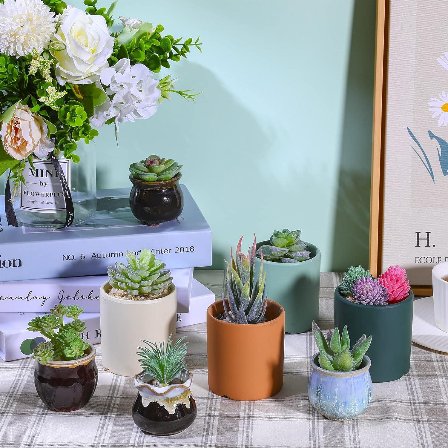 WILLBOND 38 Piezas Suculentas Artificiales Aterciopeladas