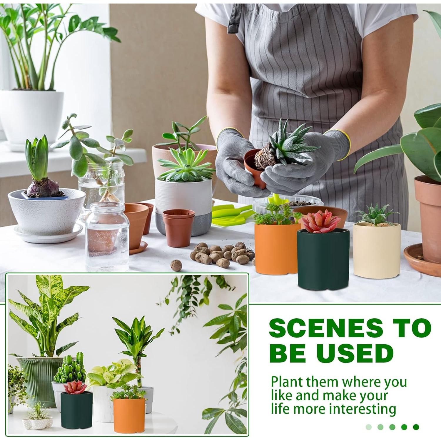 WILLBOND 38 Piezas Suculentas Artificiales Aterciopeladas