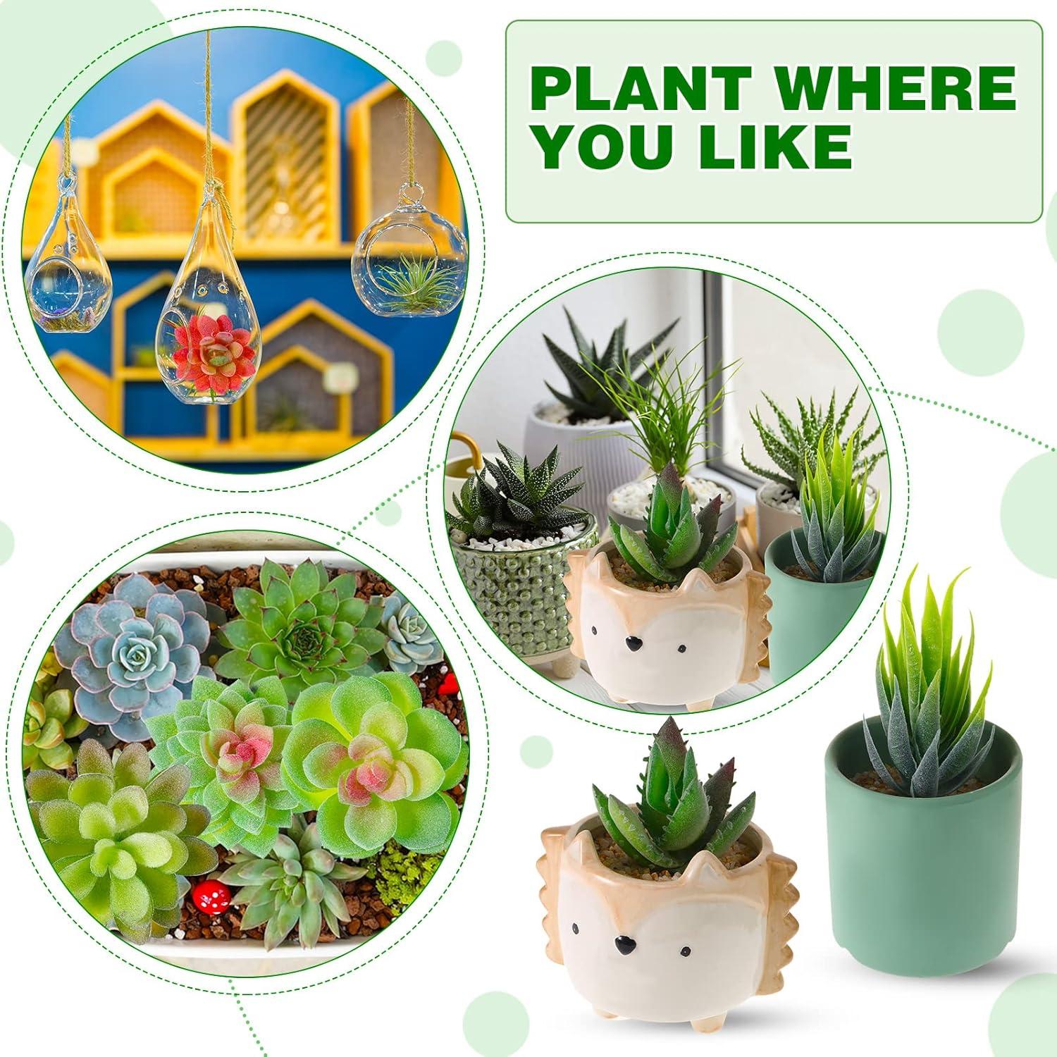 WILLBOND 38 Piezas Suculentas Artificiales Aterciopeladas