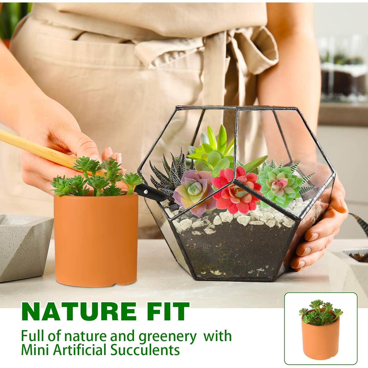 WILLBOND 38 Piezas Suculentas Artificiales Aterciopeladas