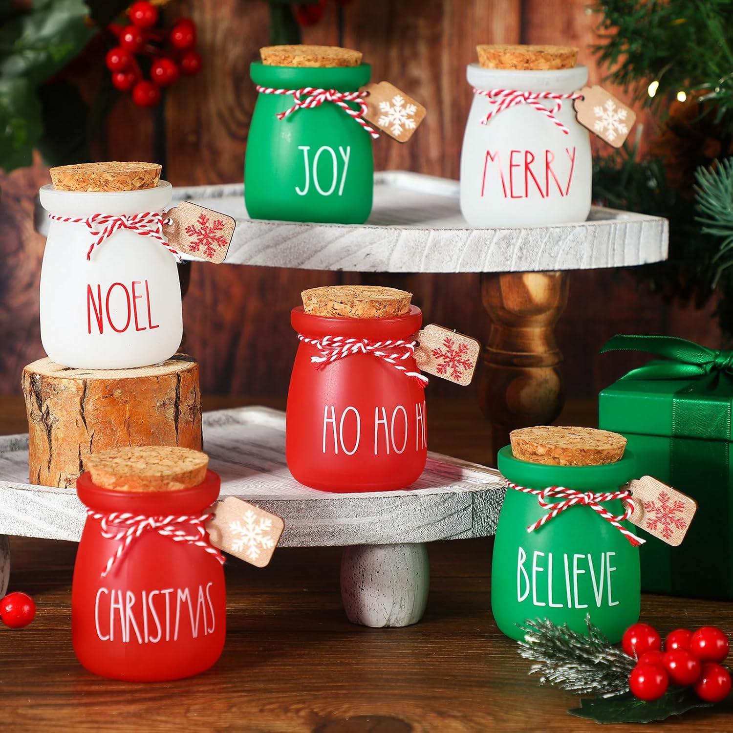 Conjunto de 6 Tarros Mini Mason Navidad Umigy con Etiquetas