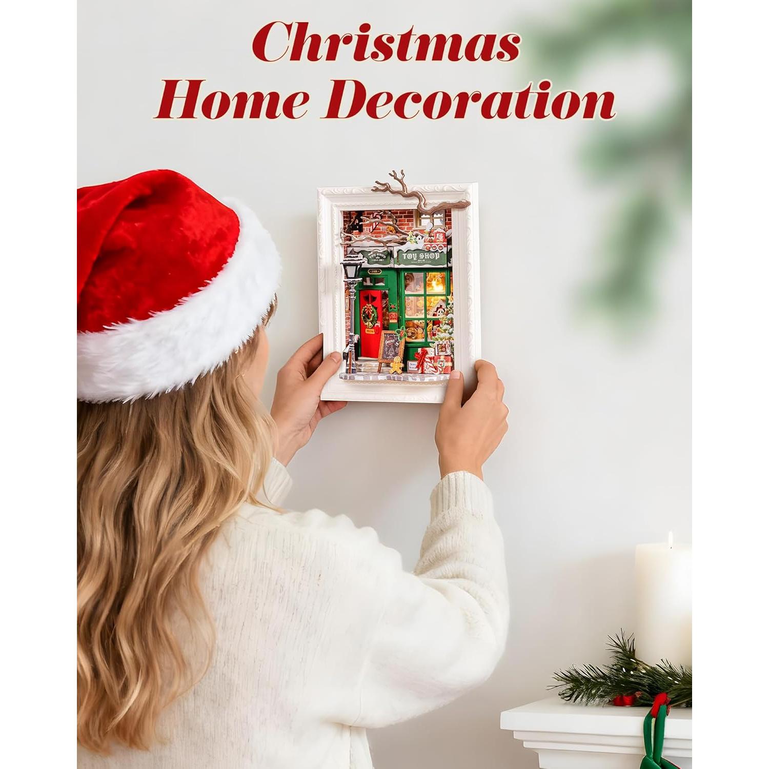 Caja de Sombra 3D Rolife Tienda de Juguetes de Santa 16.8x10.9cm