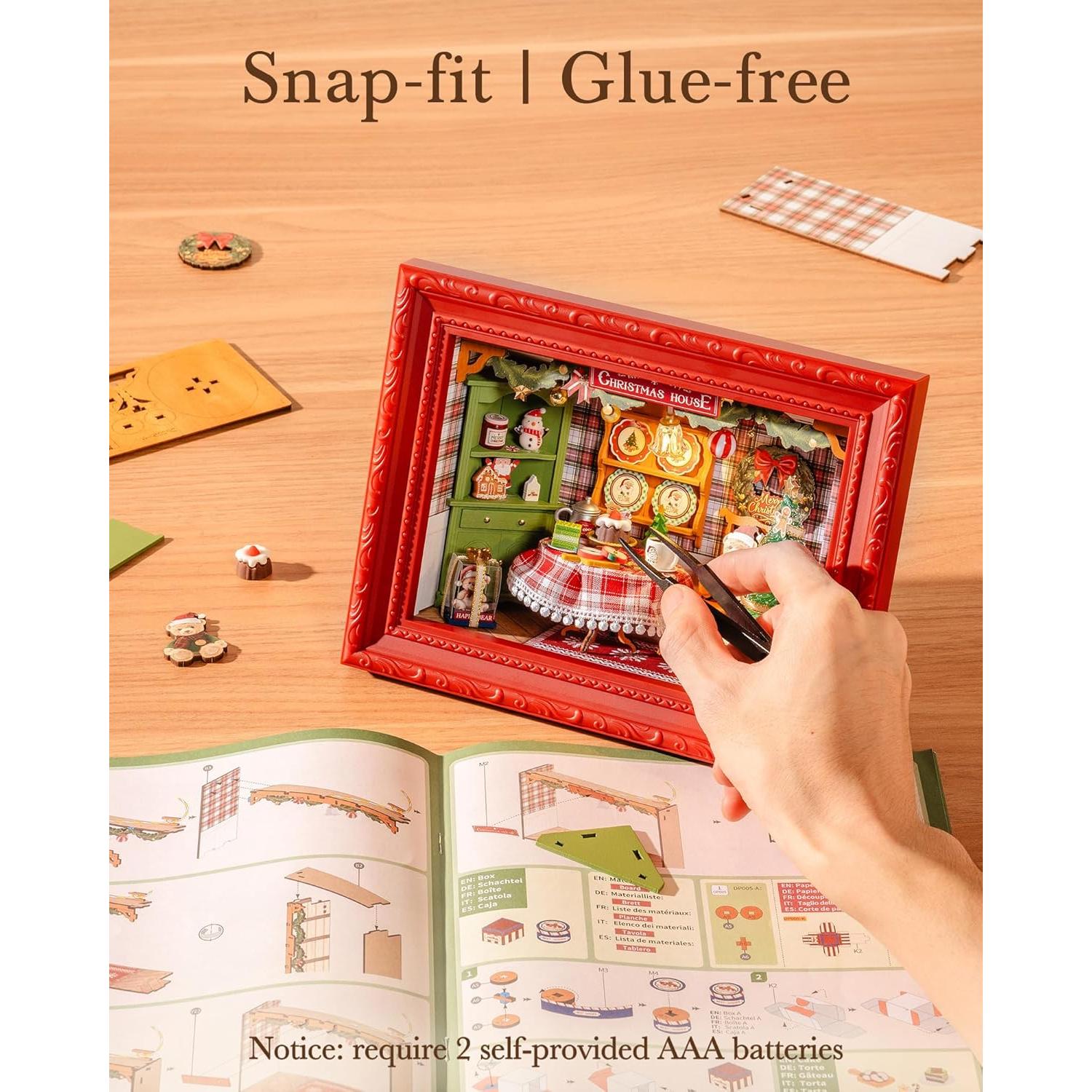 Kit de Casa en Miniatura Rolife 3D con LED - 22.5x10x16.8 cm