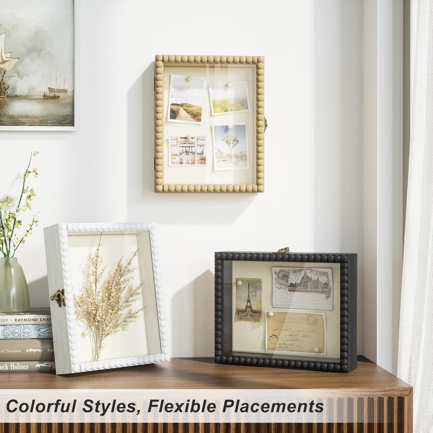 Marco de Sombra 20x25 cm Love-KANKEI Blanco con Puerta