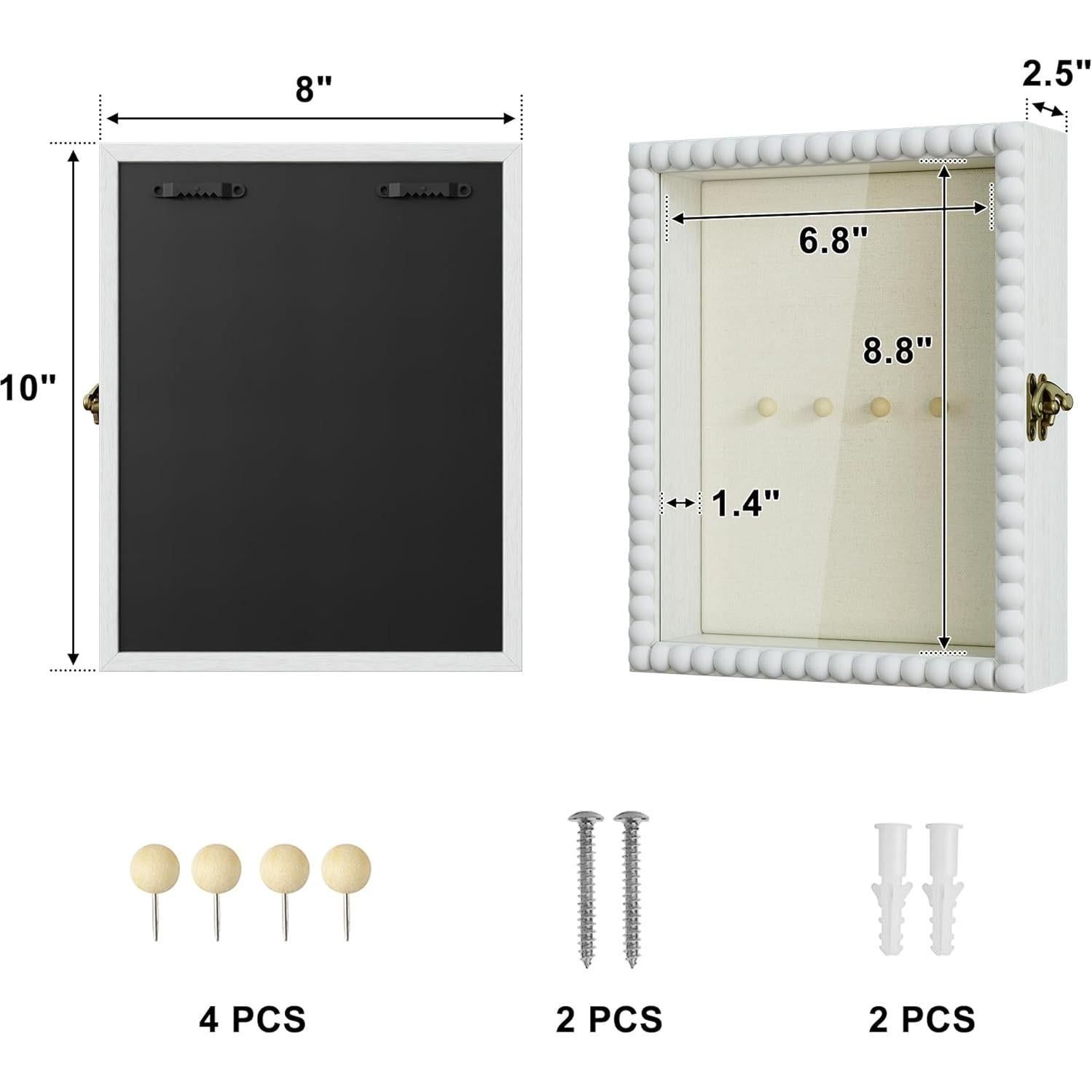 Marco de Sombra 20x25 cm Love-KANKEI Blanco con Puerta