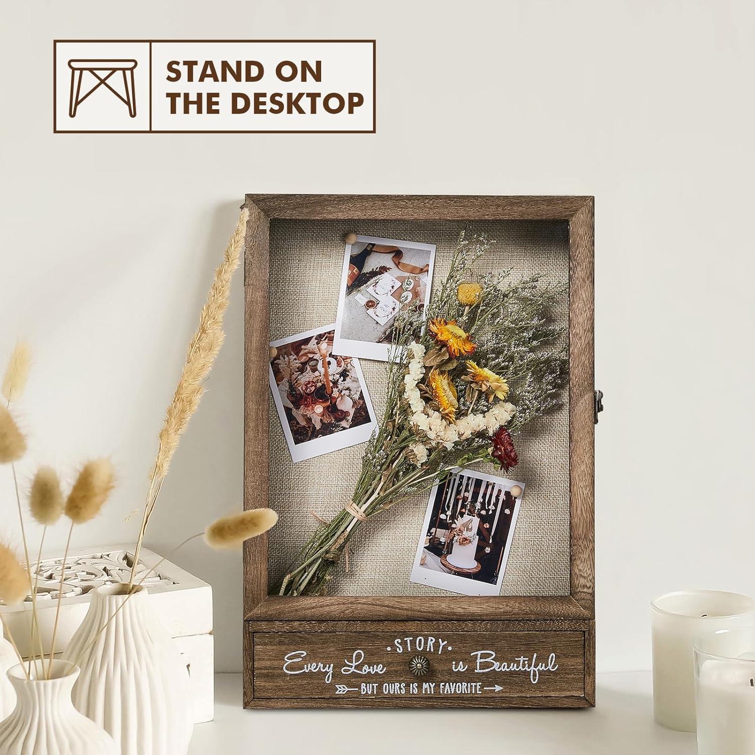 Marco de Sombra Grande AW BRIDAL 27.9x40.6 cm Madera Marrón