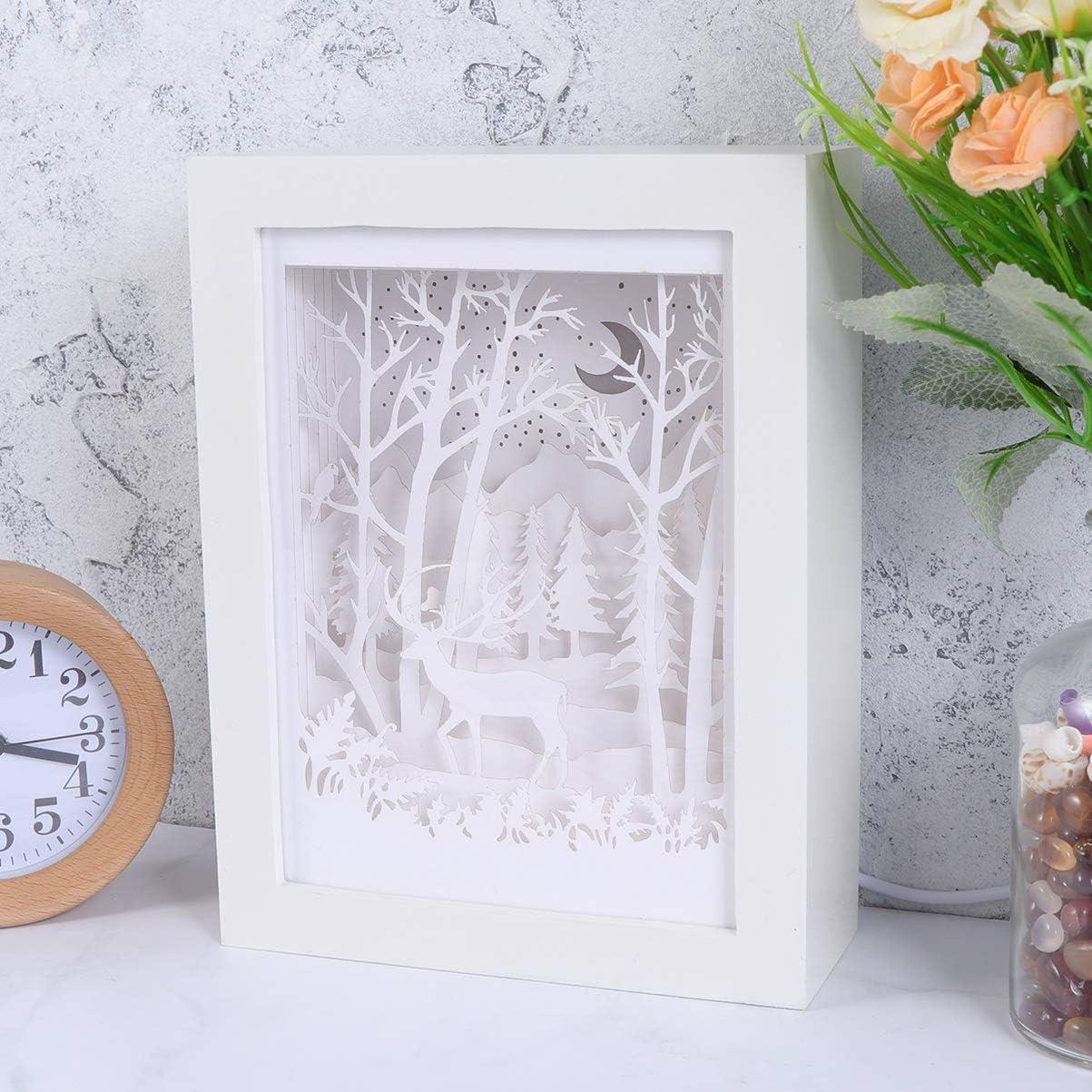 Lámpara LED 3D Uonlytech Ciervo del Bosque 21x16cm