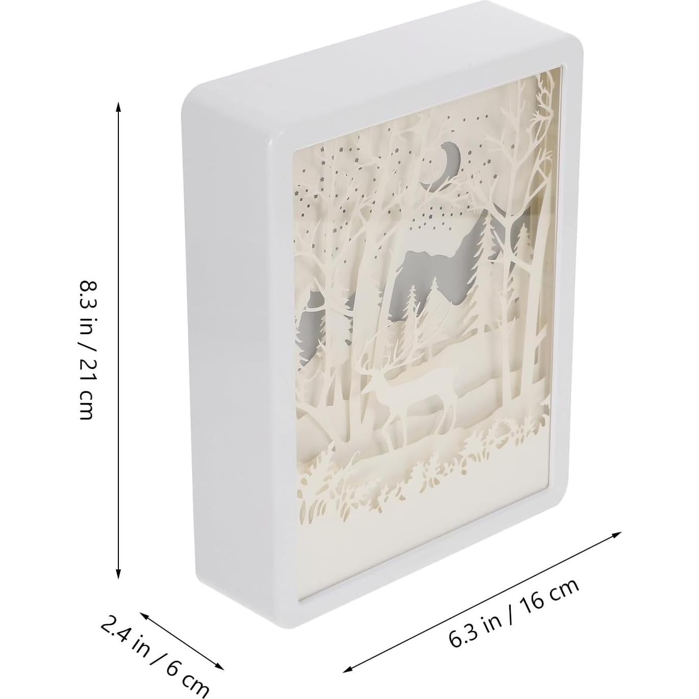 Lámpara LED 3D Uonlytech Ciervo del Bosque 21x16cm