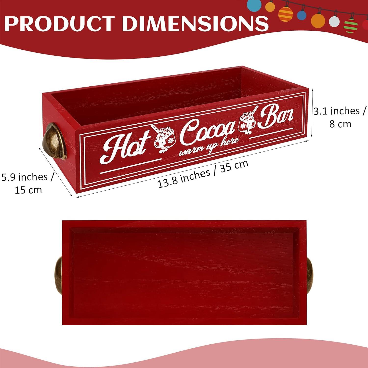 Caja de Almacenamiento de Madera TURSTIN para Chocolate Caliente