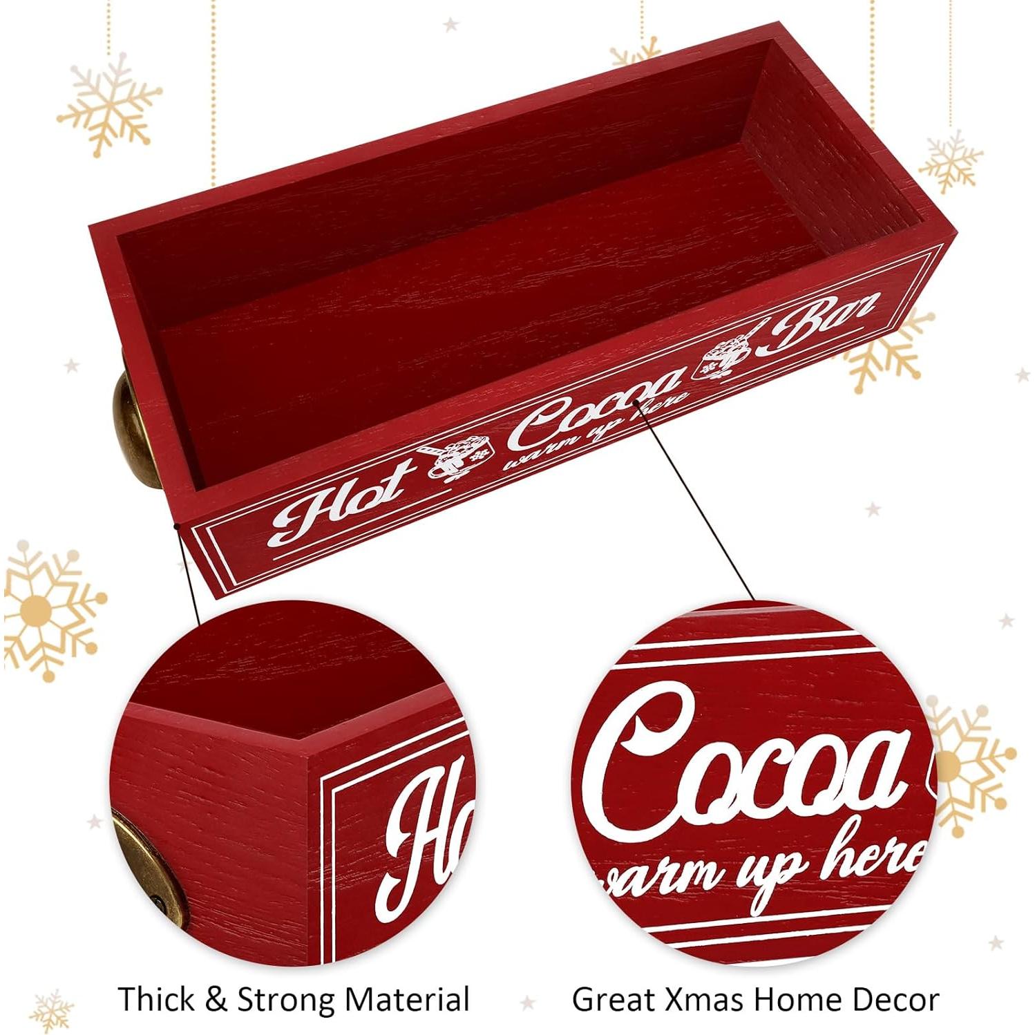 Caja de Almacenamiento de Madera TURSTIN para Chocolate Caliente