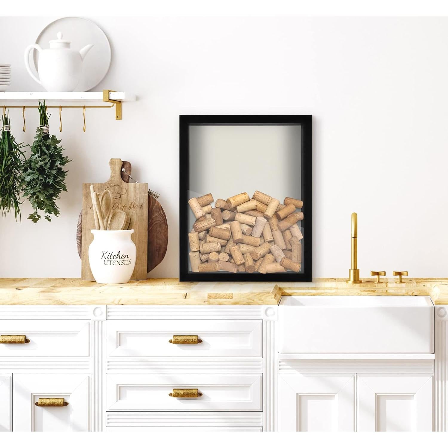 Marco de Sombra Americanflat 30.5x38.2 cm Negro con Fieltro