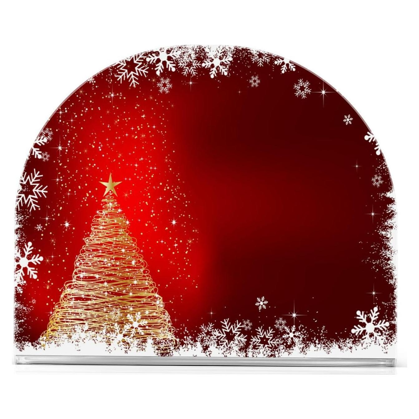 Soporte para Servilletas Acrílico Senya 10.4x12.4 cm Navidad