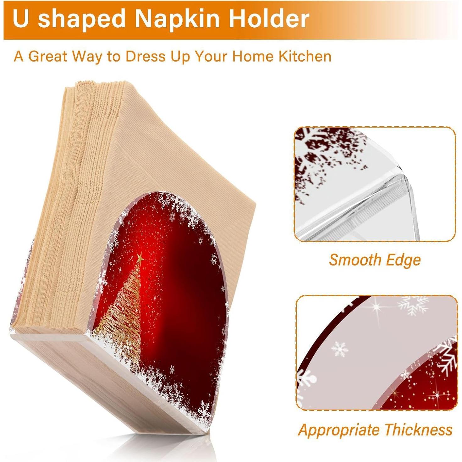 Soporte para Servilletas Acrílico Senya 10.4x12.4 cm Navidad