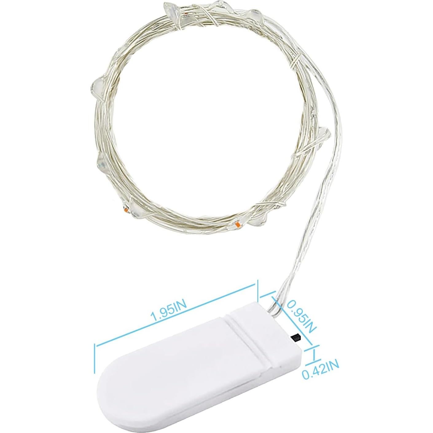 Luces de Hadas PULAIKE 1m Multicolor 10 LEDs Impermeables