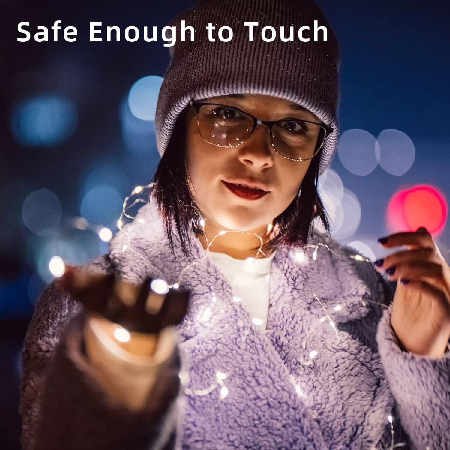 Luz de Hadas LED 6 Paquete LAMPHOME 2m Alambre Flexible Blanco