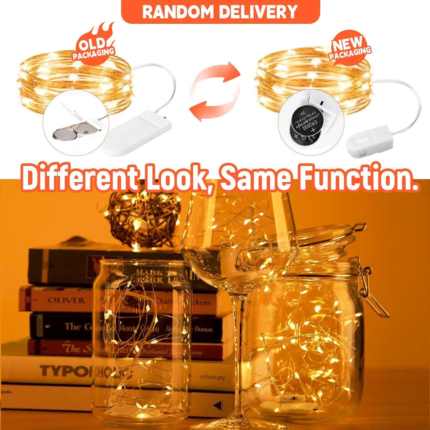 Paquete de 6 Luces de Hadas LED SINAMER 2.1m Blanco Cálido