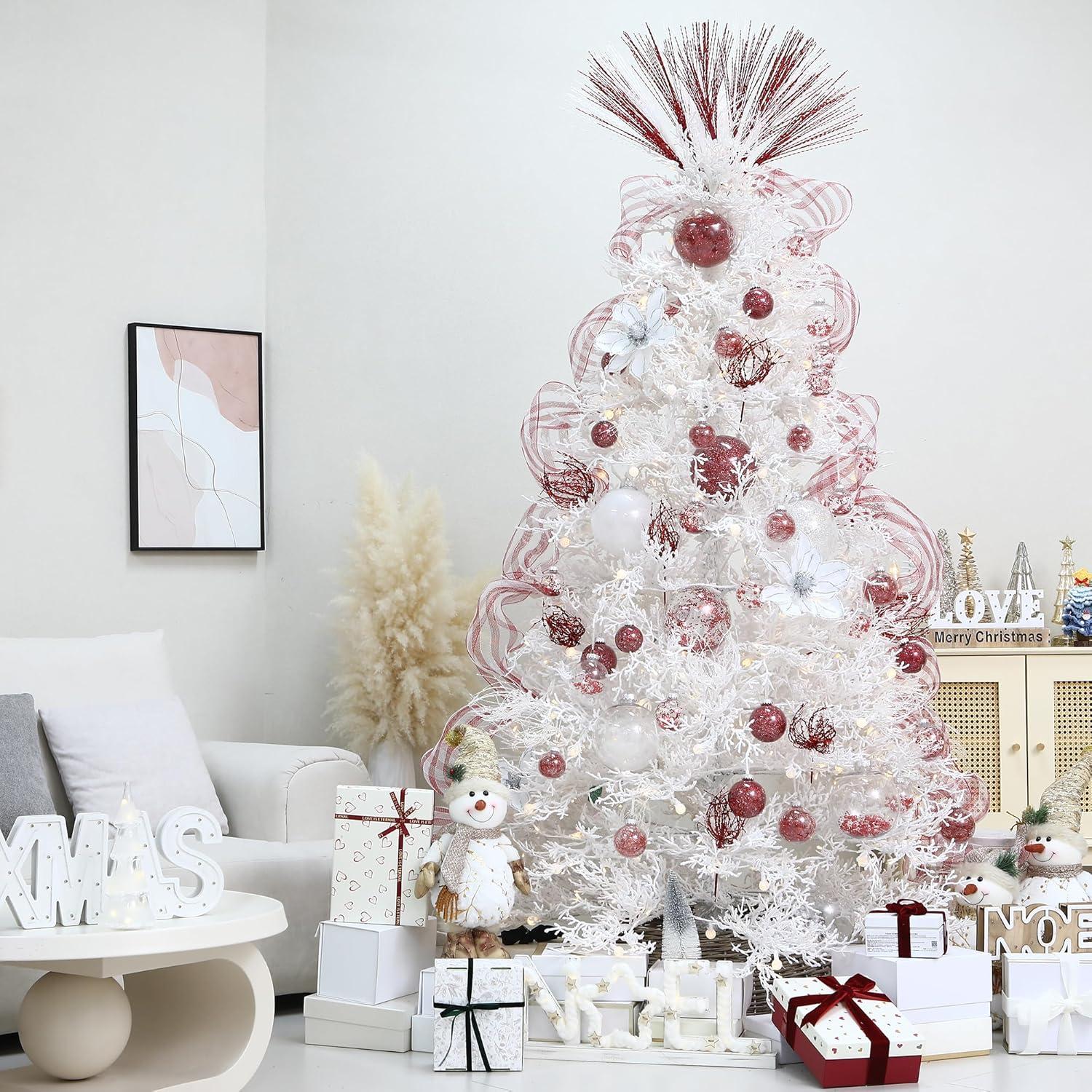 Ramas Decorativas Brillantes Sea Team 24 Piezas 42 cm Rojo