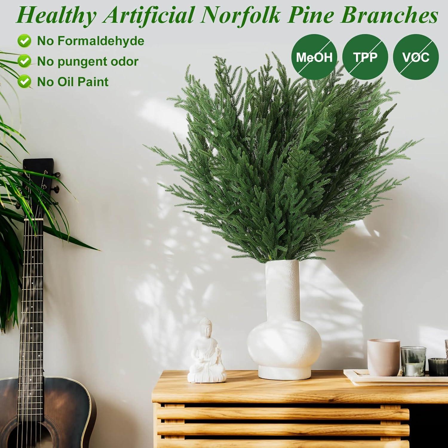 Ramas Artificiales de Pino Norfolk Caffox 91 cm - 16 Piezas