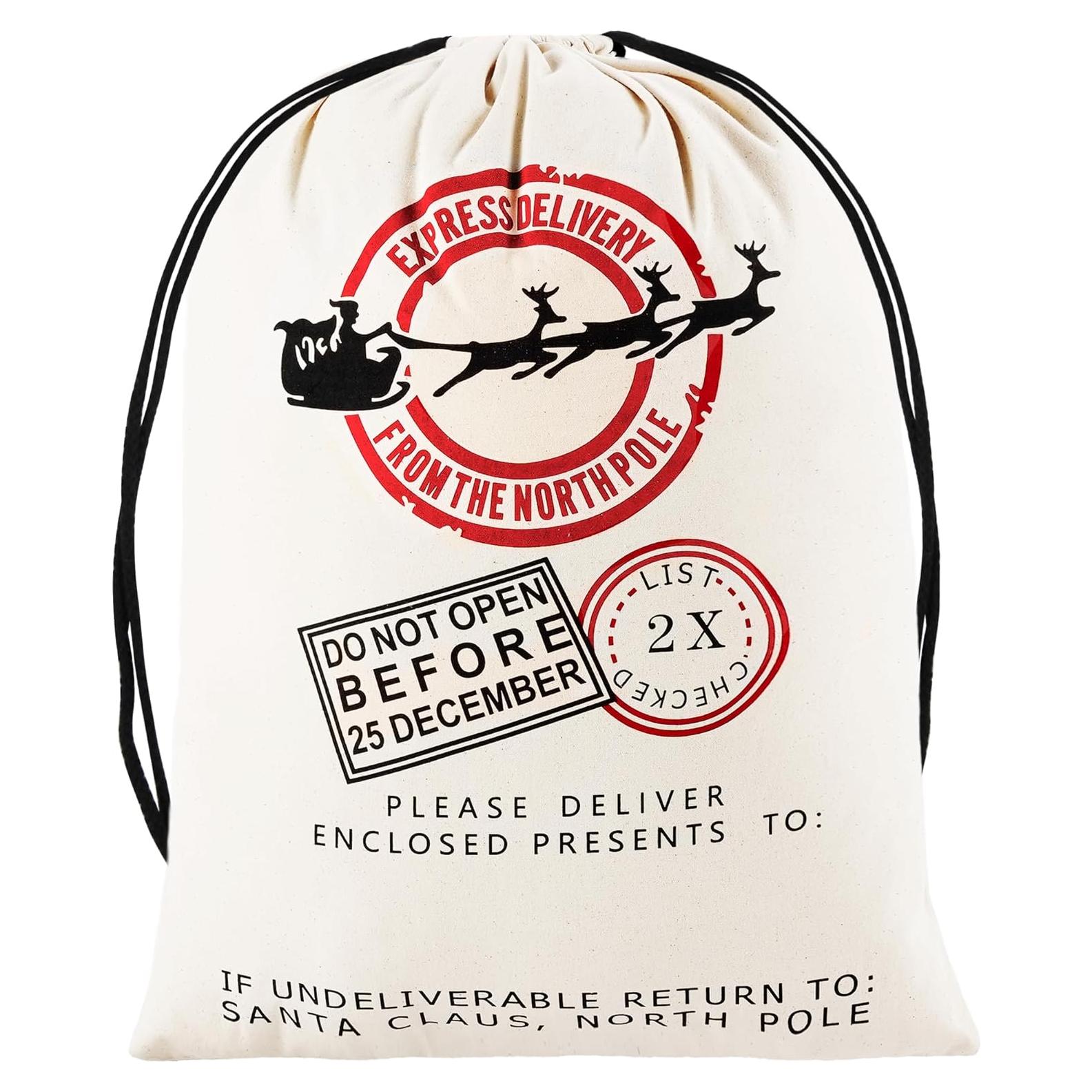 Bolsa de Regalo de Arpillera Joyin 66x48 cm Cierre de Cuerda