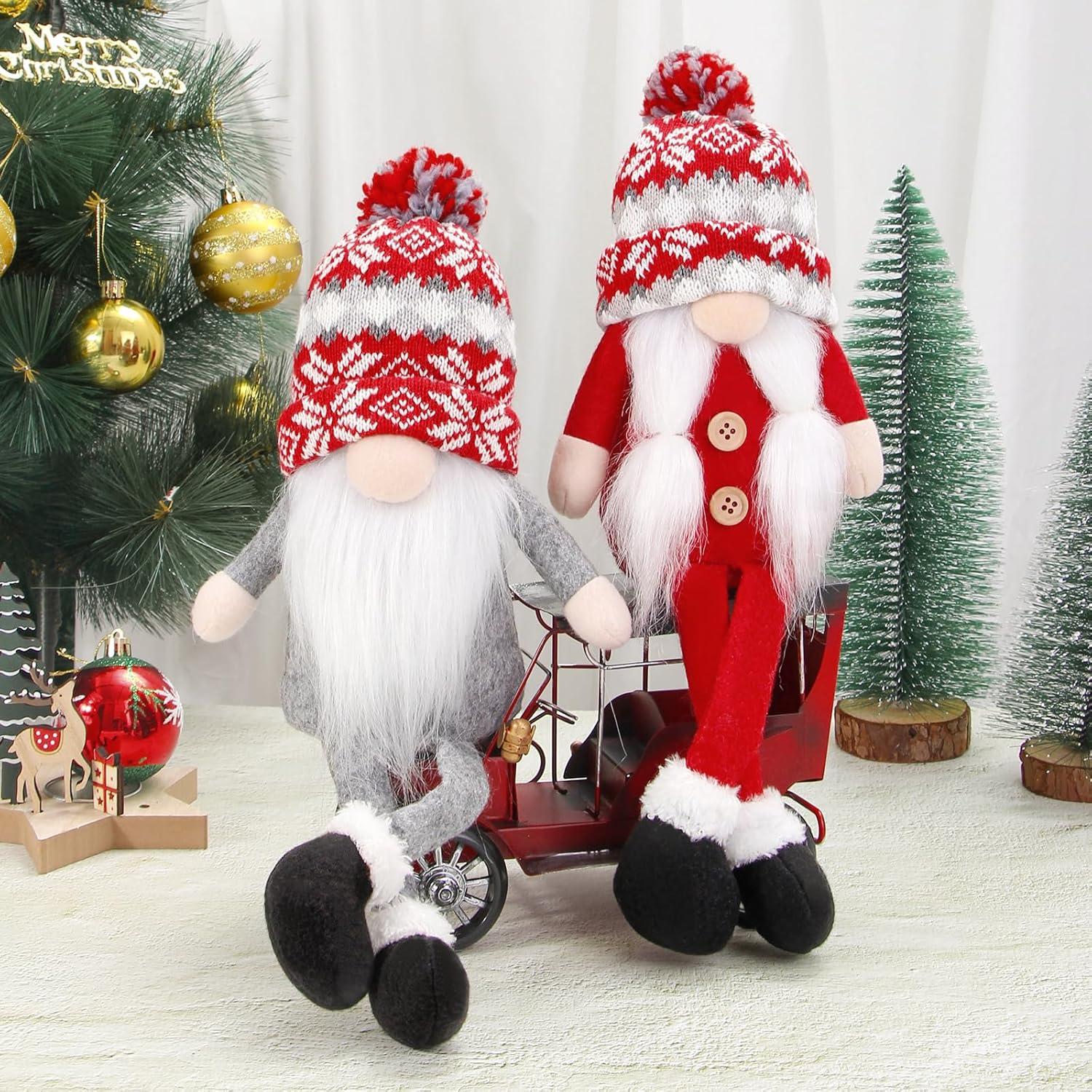 Gnomos de Navidad Hechos a Mano BWFY - 36.83 cm