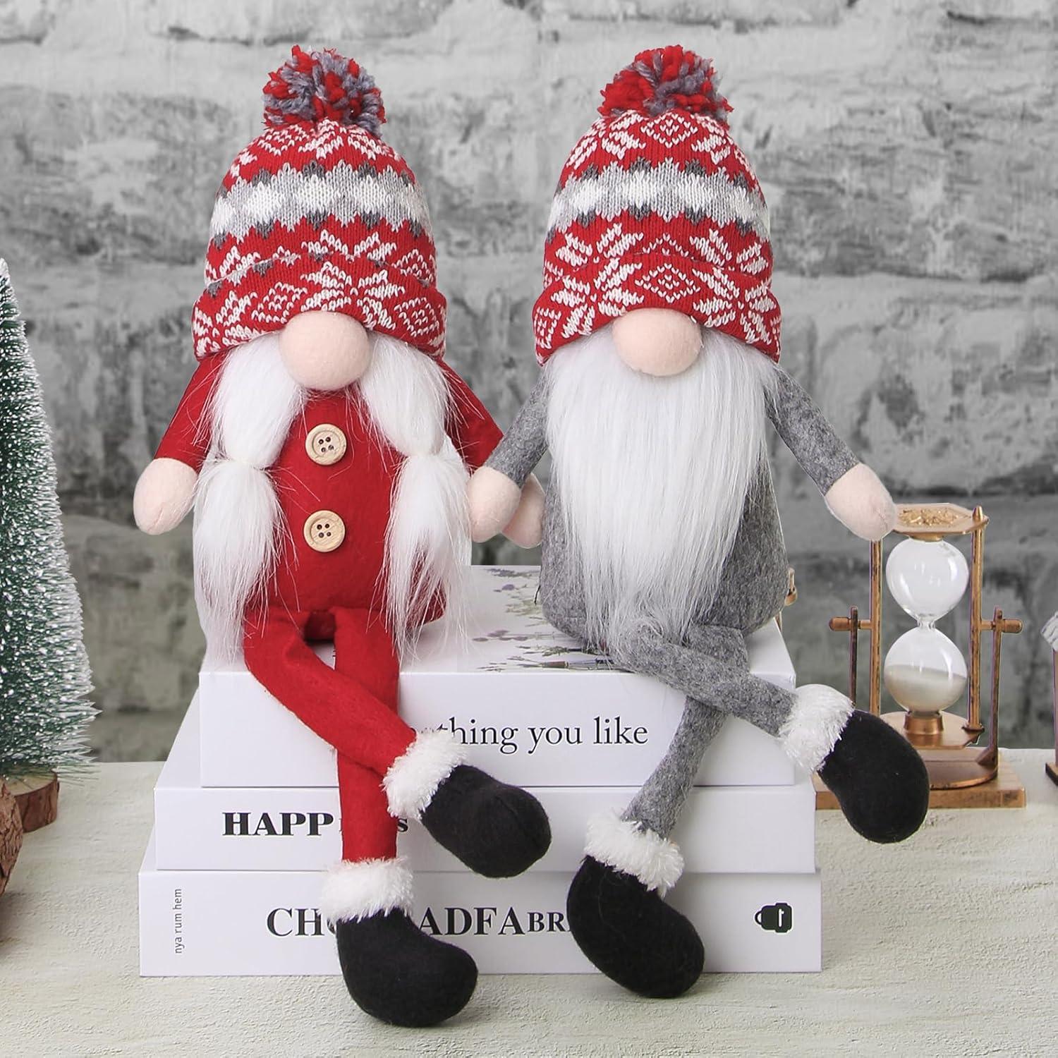 Gnomos de Navidad Hechos a Mano BWFY - 36.83 cm