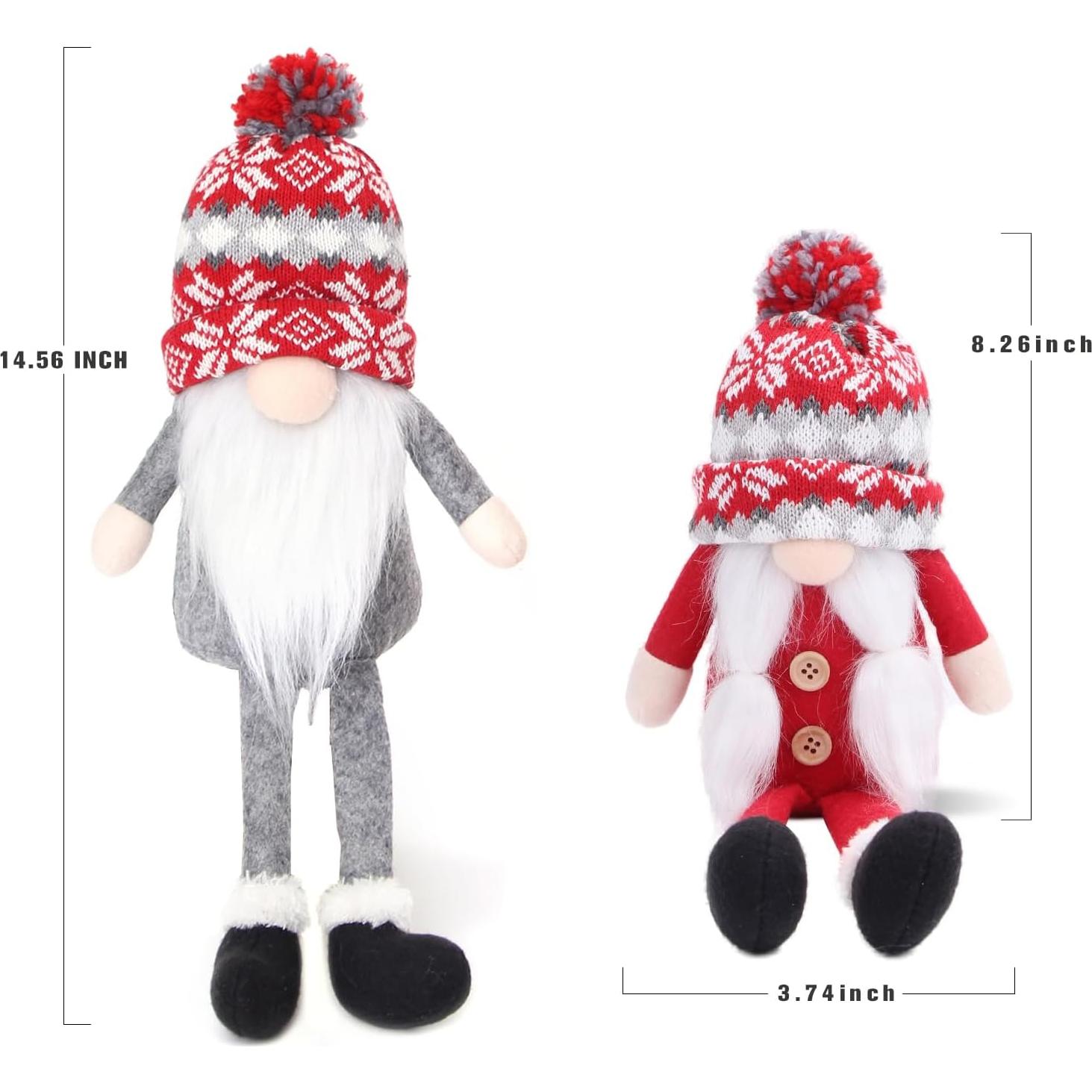 Gnomos de Navidad Hechos a Mano BWFY - 36.83 cm