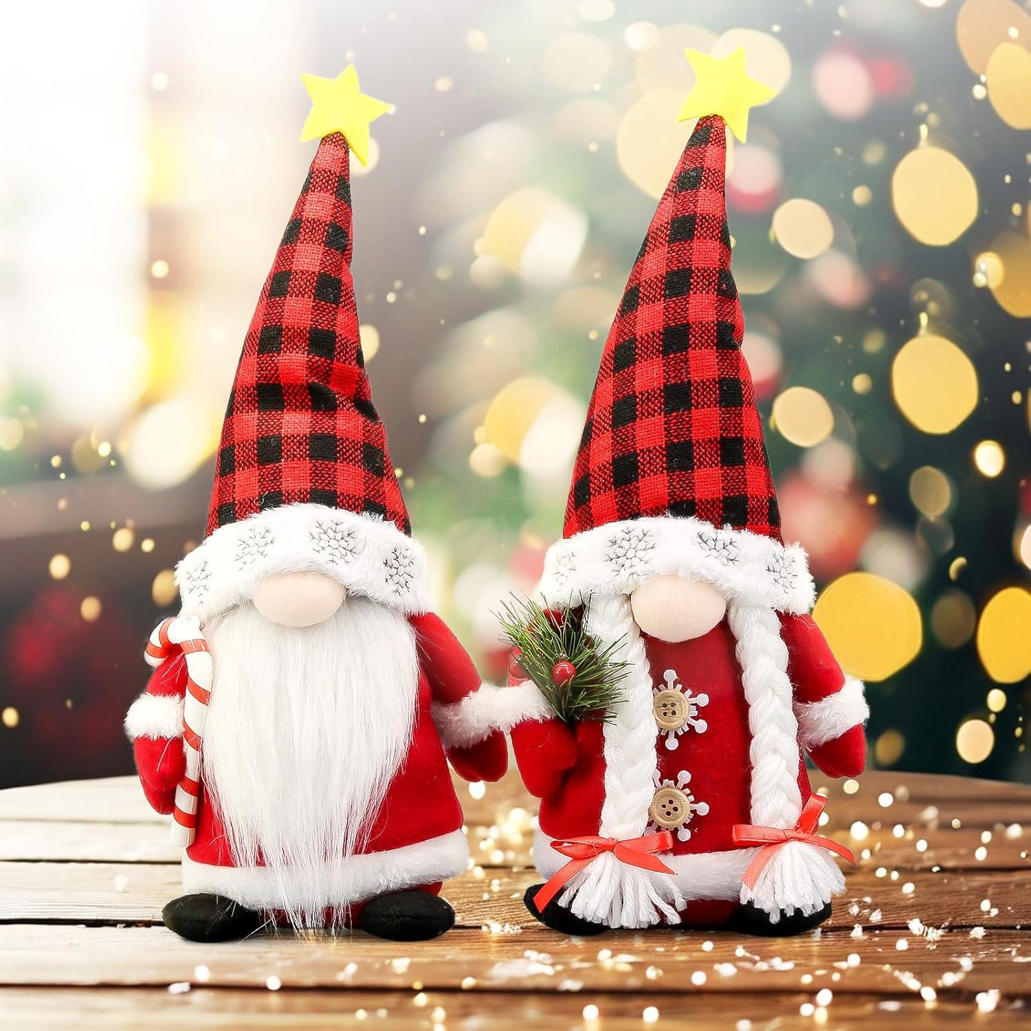 Gnomos Navideños Lovinland Peluche Buffalo - Decoración Festiva