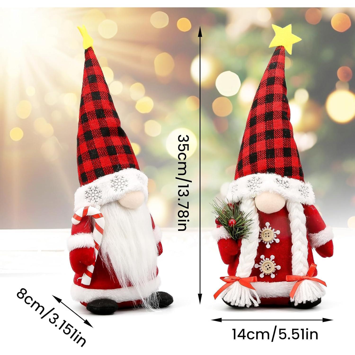 Gnomos Navideños Lovinland Peluche Buffalo - Decoración Festiva