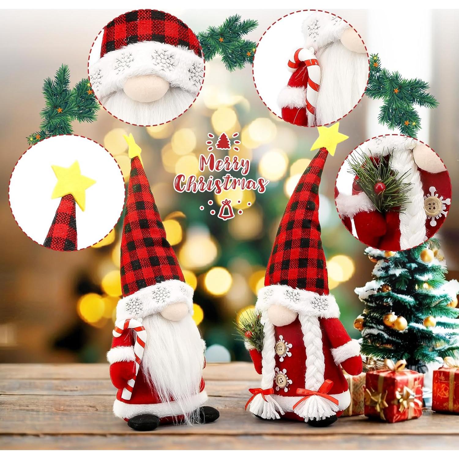 Gnomos Navideños Lovinland Peluche Buffalo - Decoración Festiva