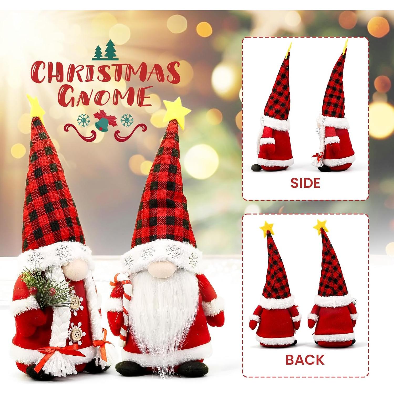 Gnomos Navideños Lovinland Peluche Buffalo - Decoración Festiva