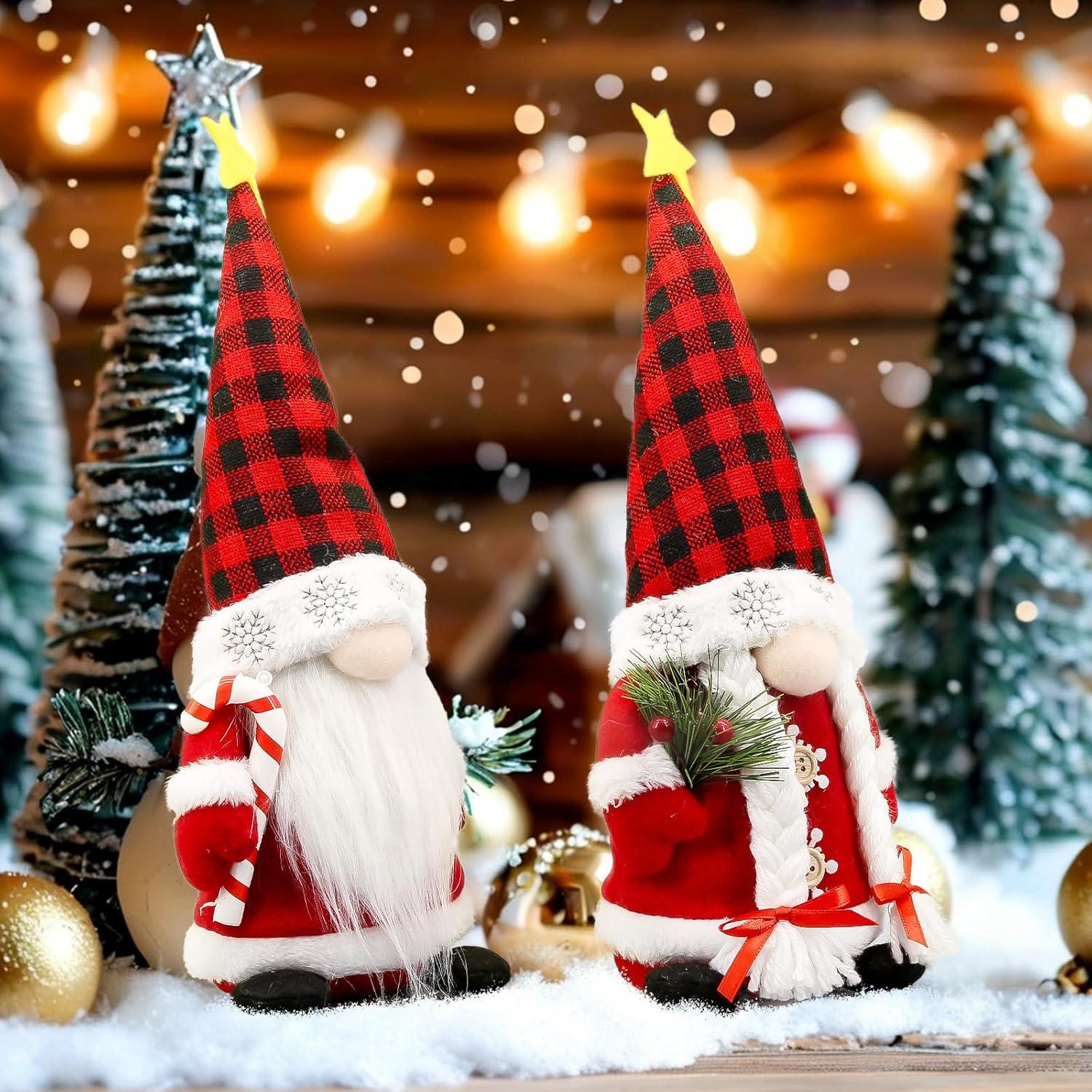 Gnomos Navideños Lovinland Peluche Buffalo - Decoración Festiva