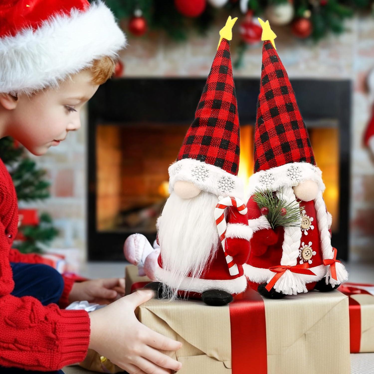 Gnomos Navideños Lovinland Peluche Buffalo - Decoración Festiva