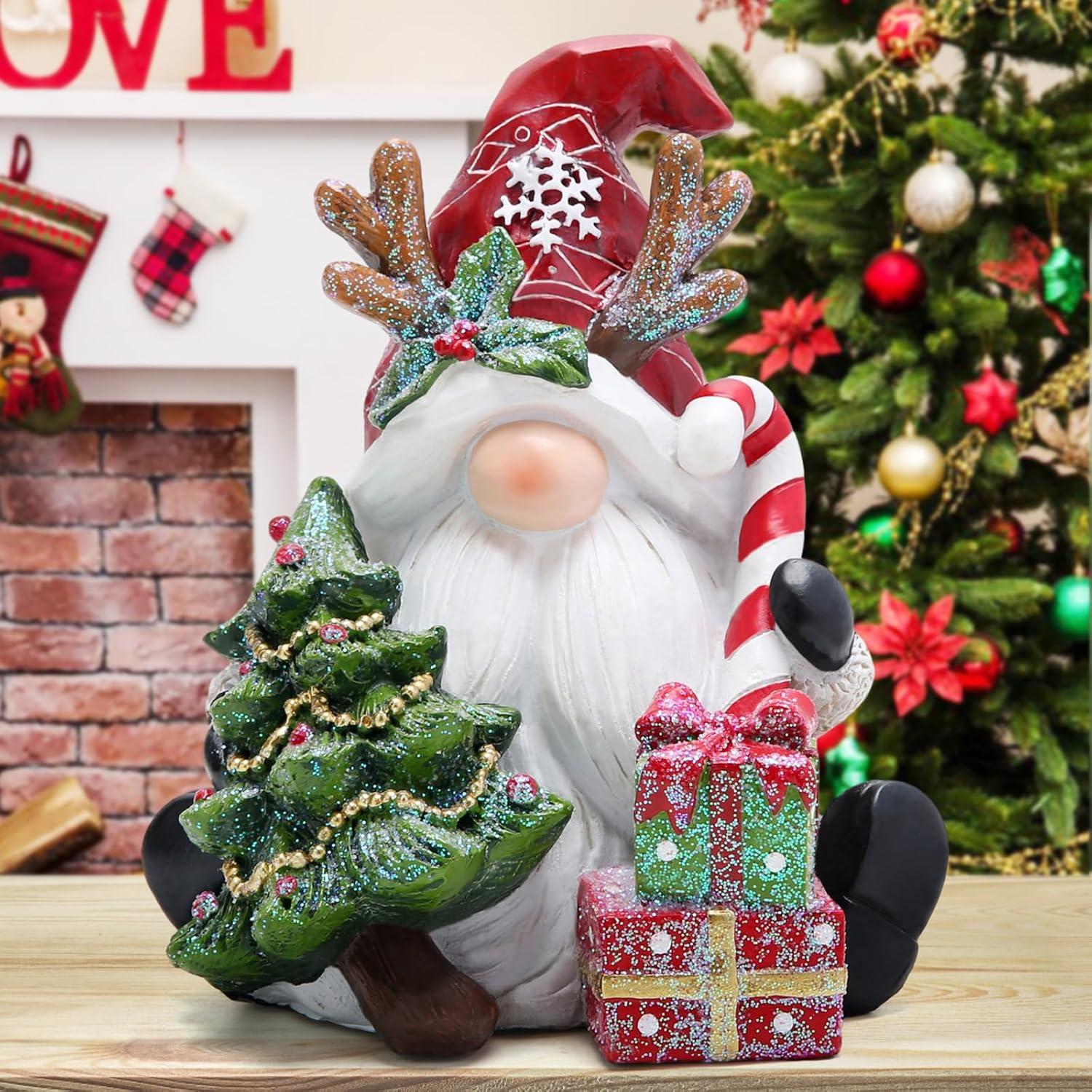 Gnomo Navideño de Resina Hodao 15.24 cm Decoración Festiva