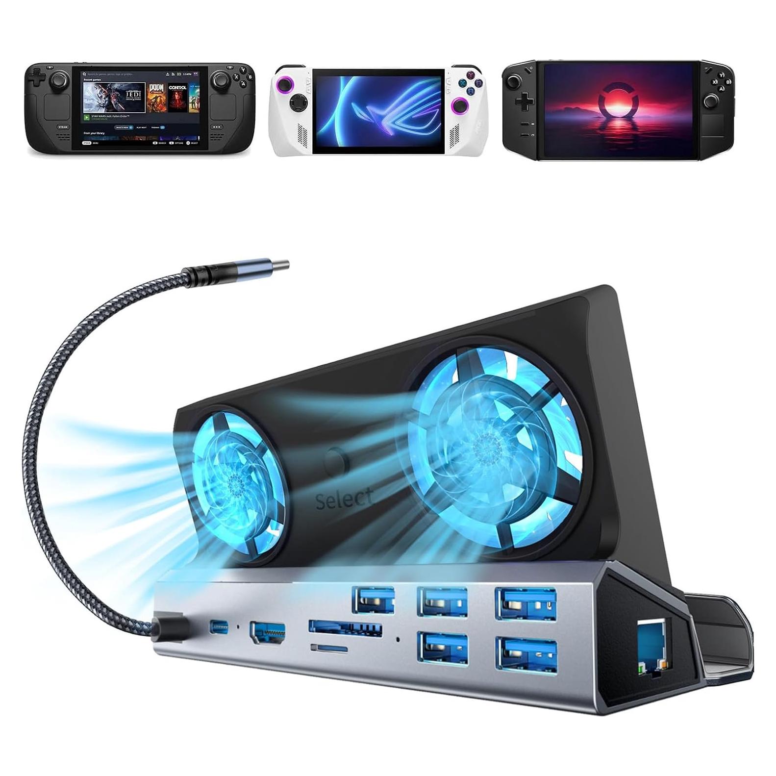 Estación de Acoplamiento 10-en-1 Shuomeng para Steam Deck