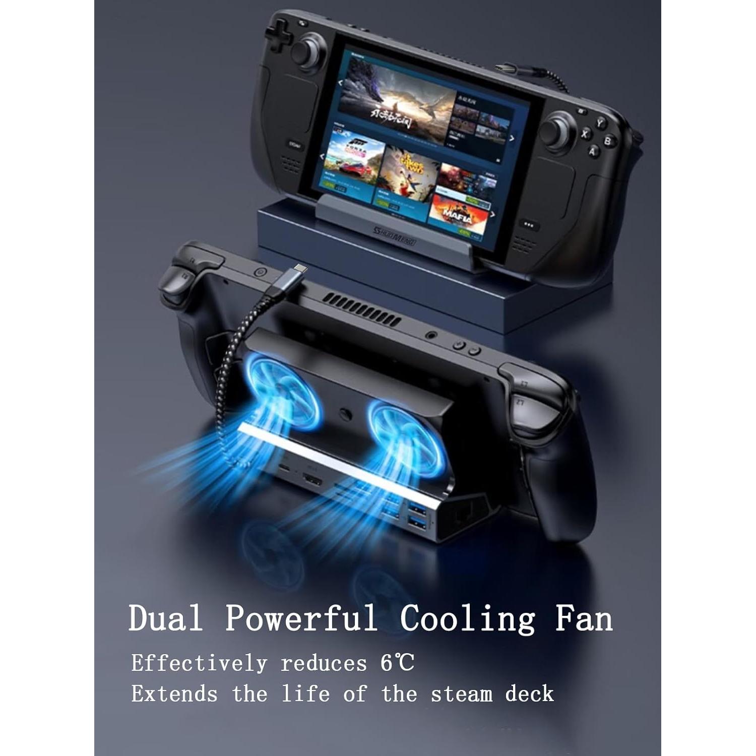 Estación de Acoplamiento 10-en-1 Shuomeng para Steam Deck