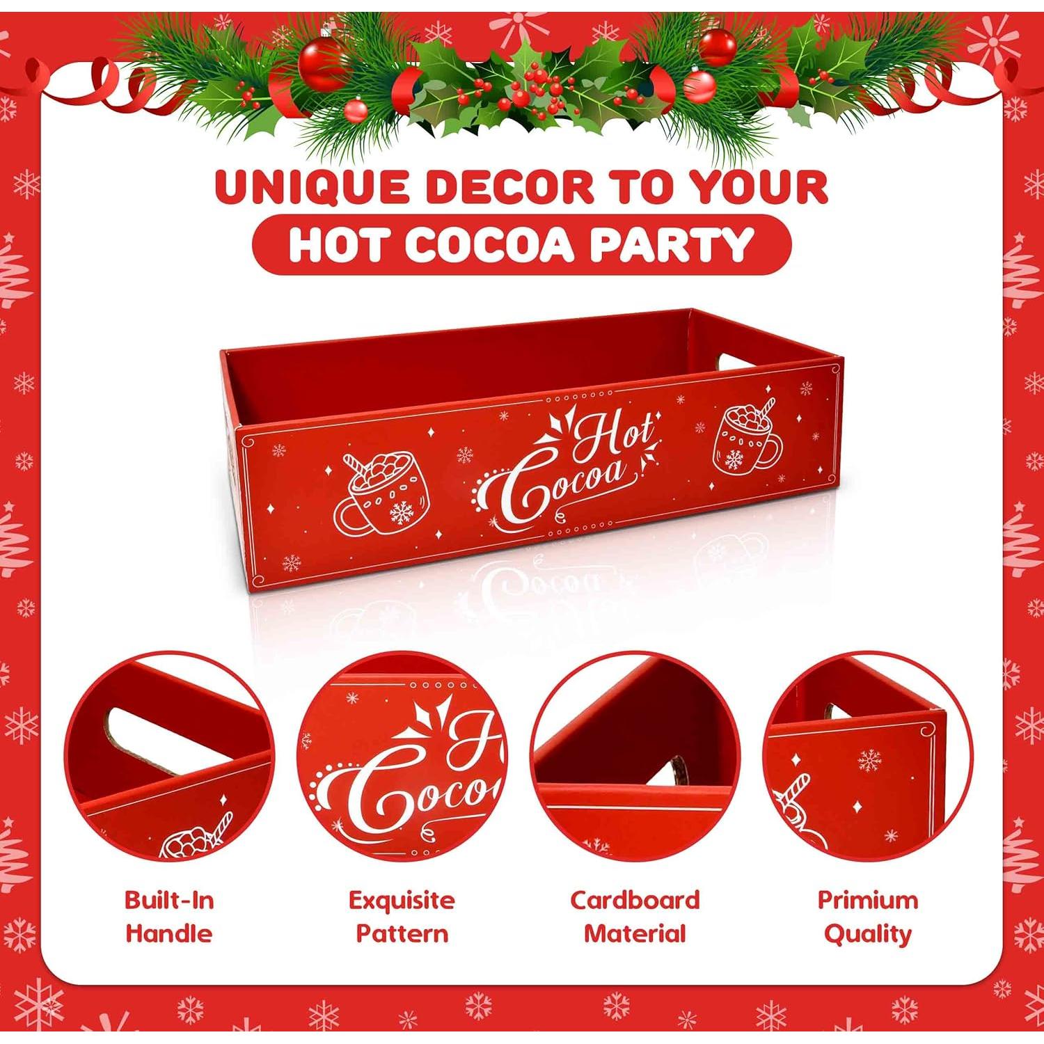 Caja de Almacenamiento de Chocolate Caliente Gift Boutique 33.66x13.97cm