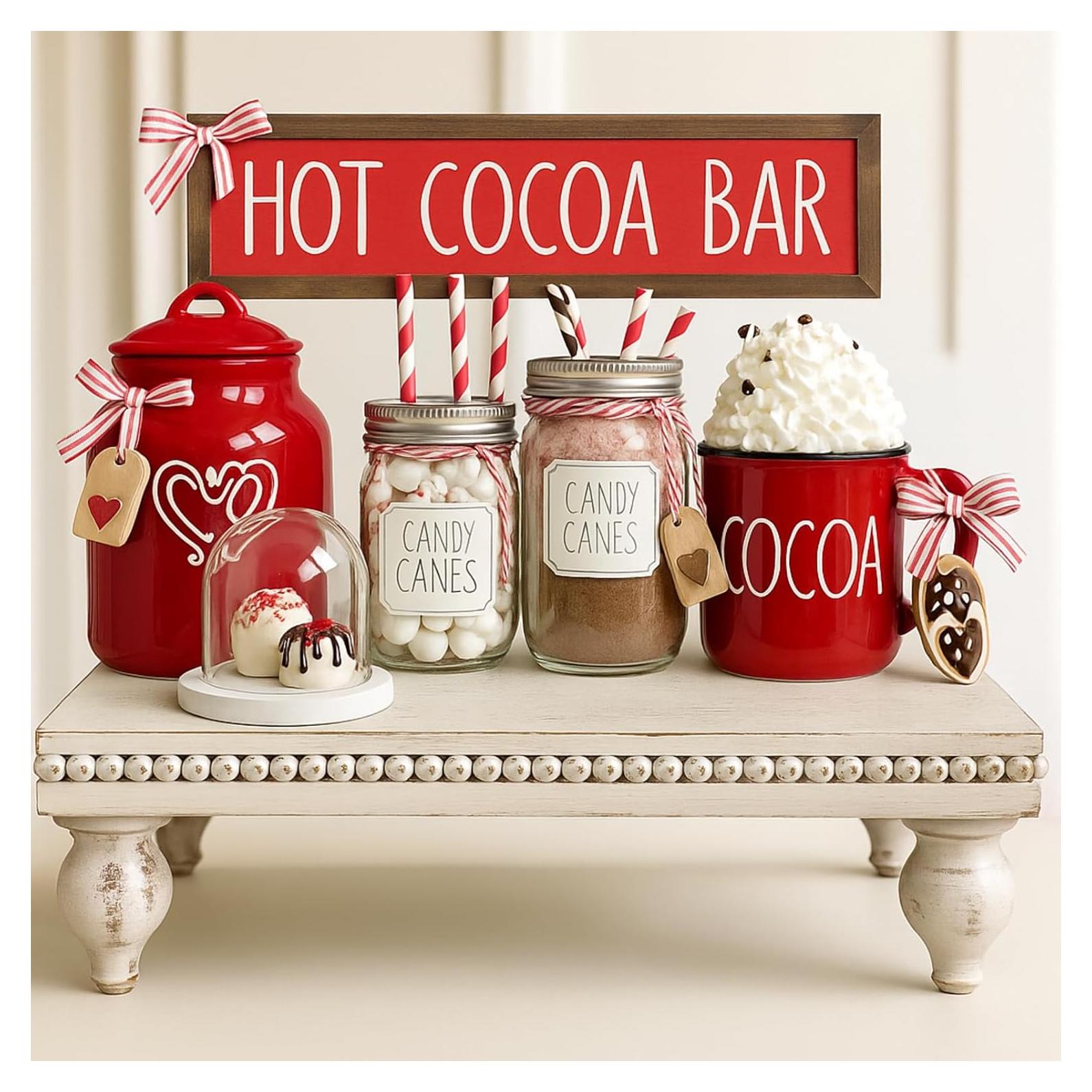 Organizador de Chocolate Caliente Thyle de Madera 35x25 cm