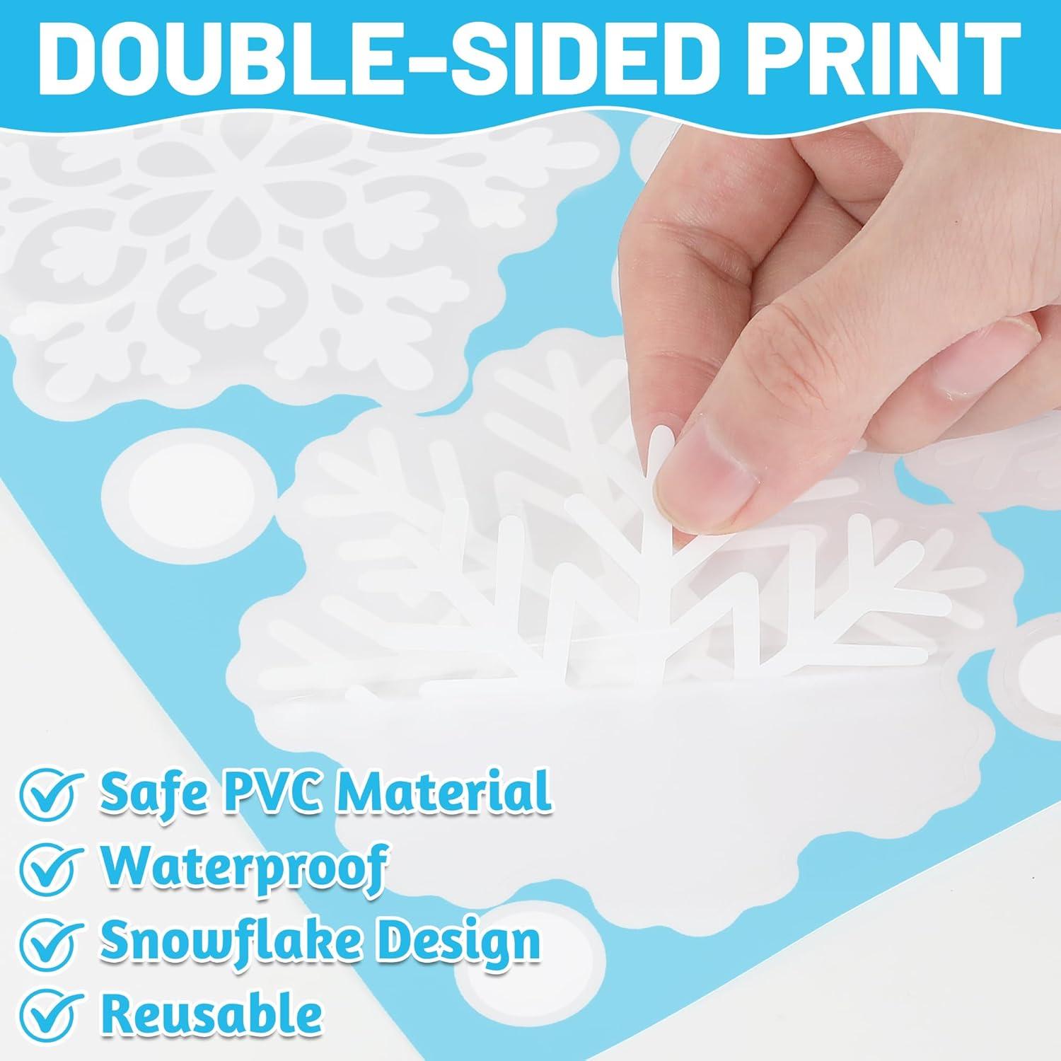 116 Adhesivos de Ventana de Copos de Nieve Traplace