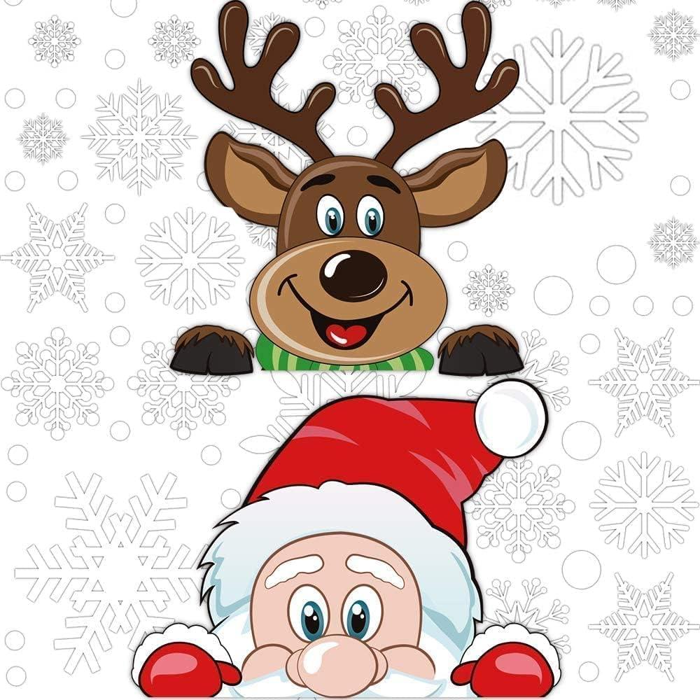 300 Calcomanías de Copo de Nieve CCINEE para Ventana Navidad