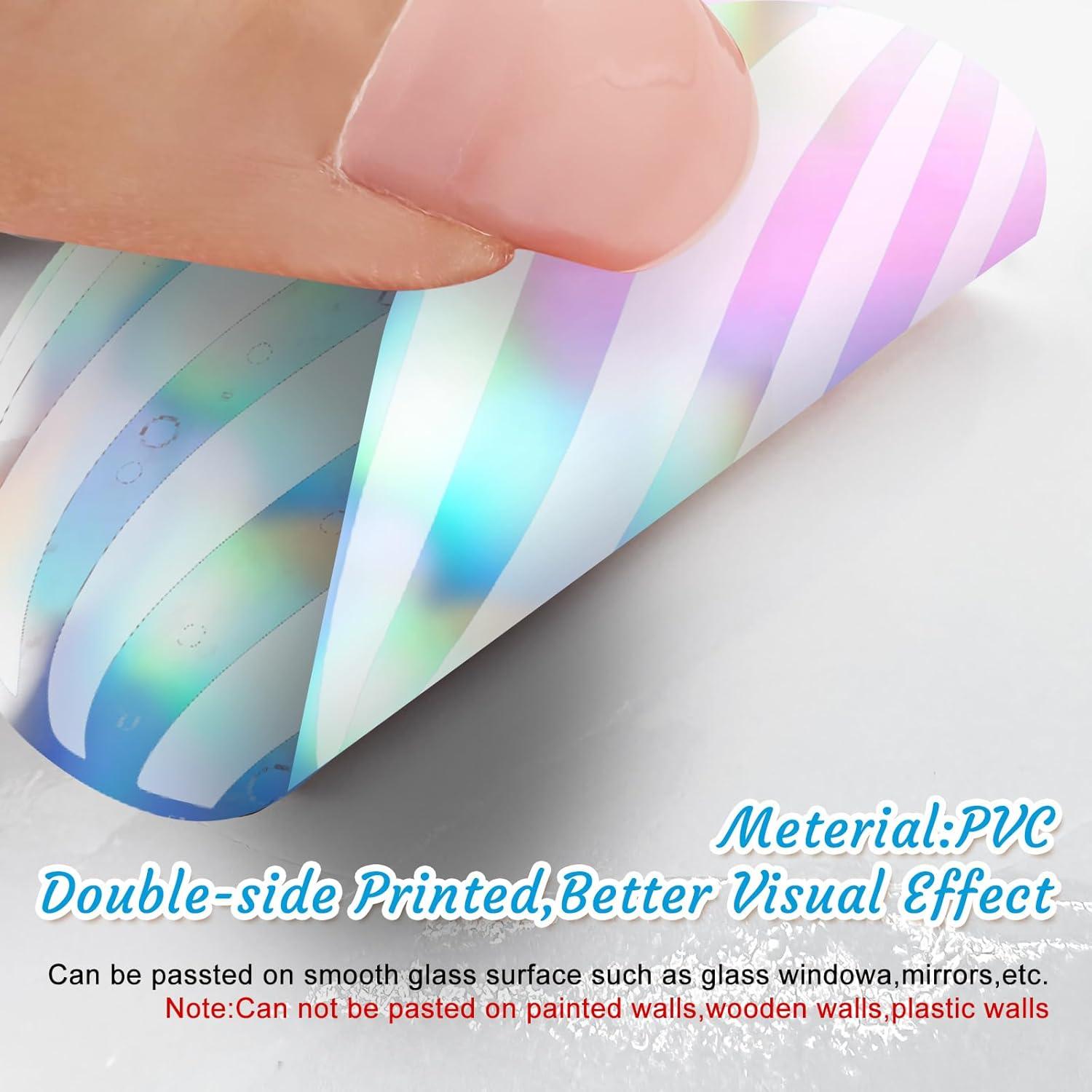 9 Hojas Calcomanías Copos de Nieve Cinrobiye 30.5x20.3cm