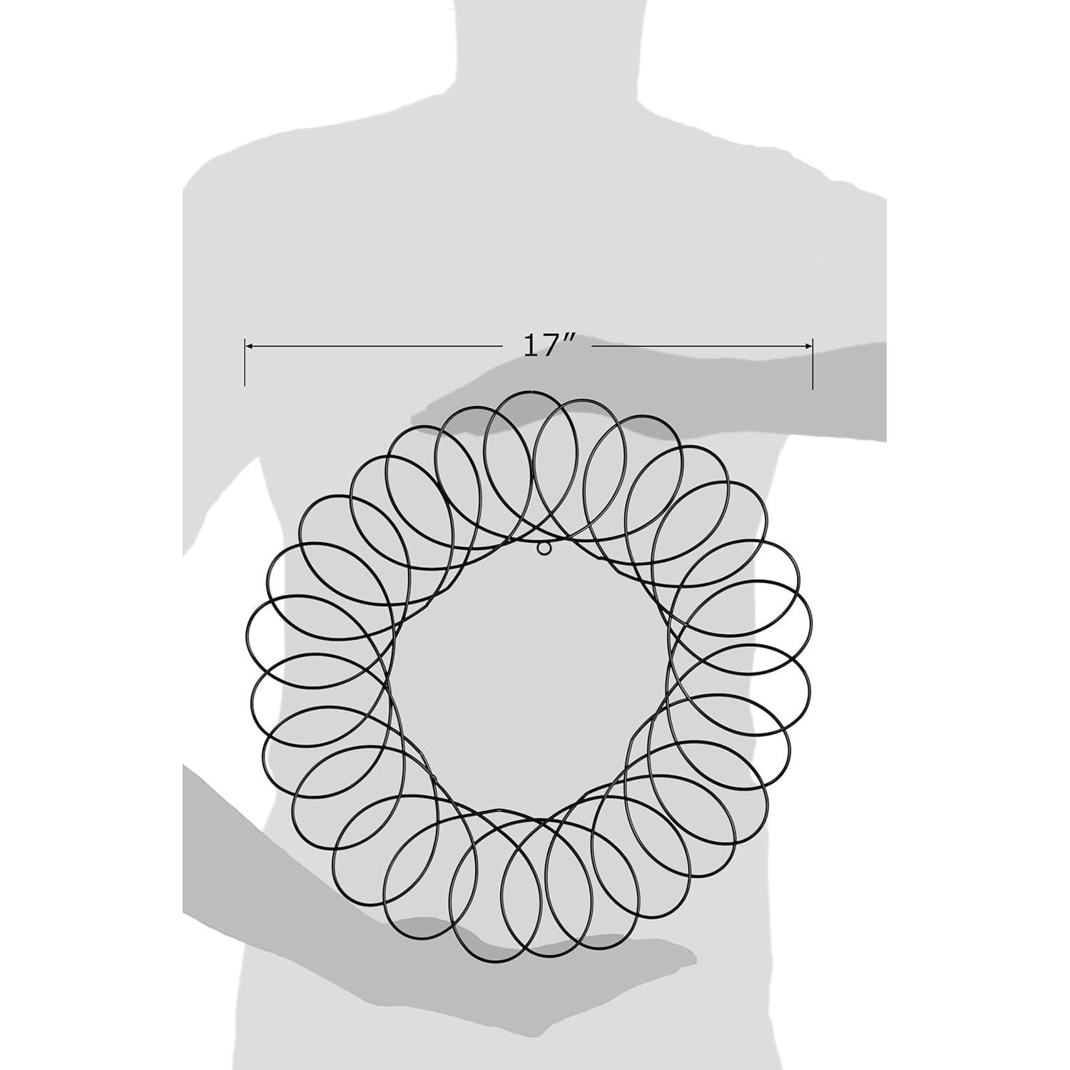 Corona de Metal Negra Red Co. para Tarjetas - 43 cm