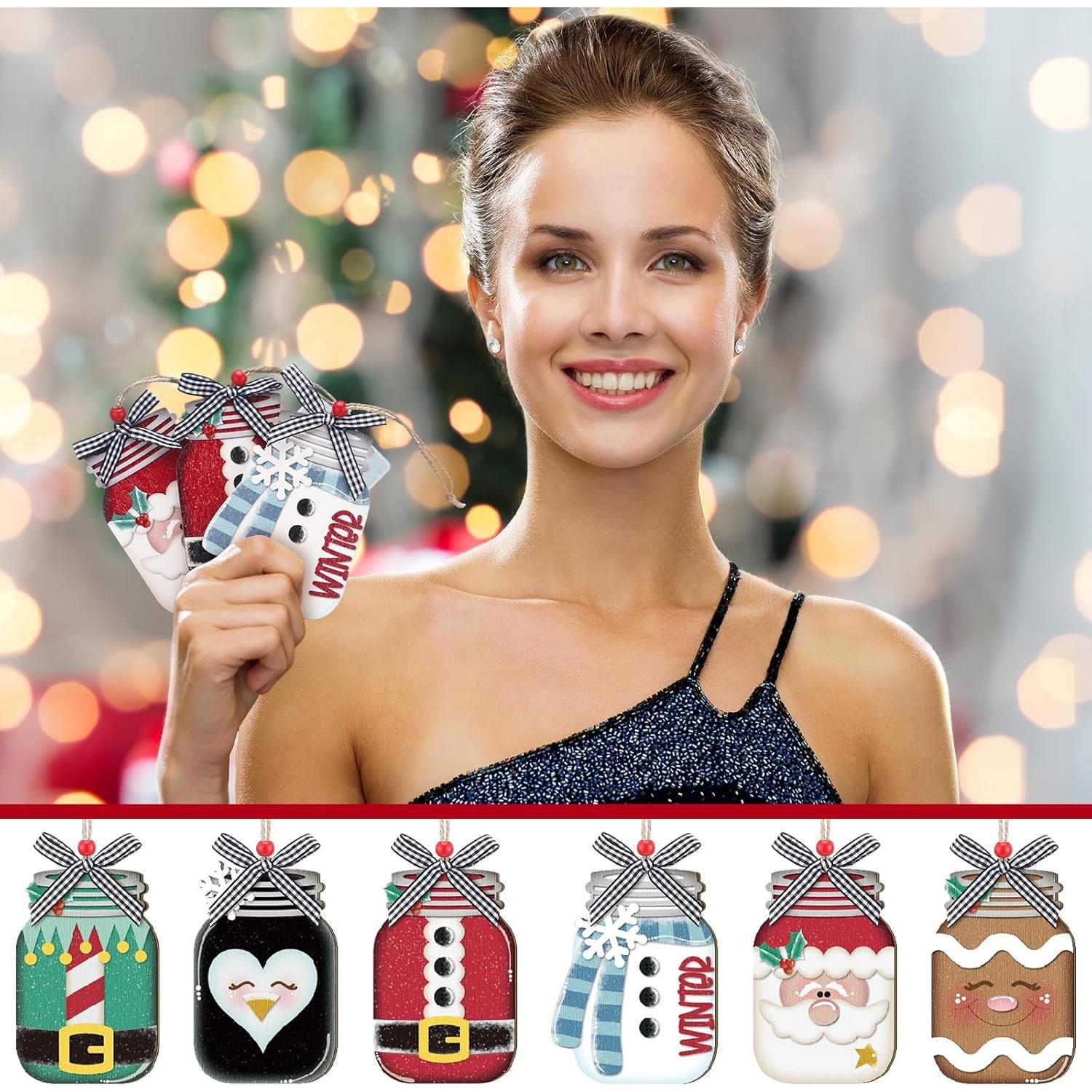 Soportes de Tarjetas de Navidad Dispowreath - Madera Multicolor