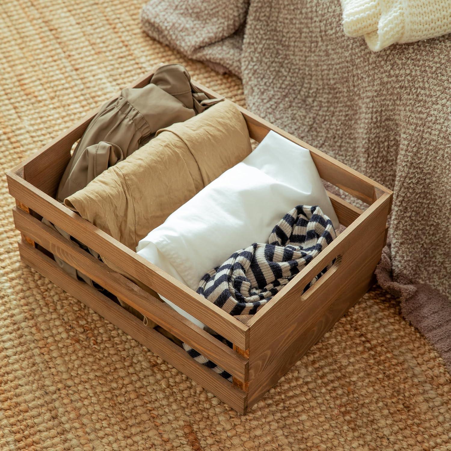 Conjunto de 5 Cajas de Madera Vintage KMwares - Almacenamiento Decorativo