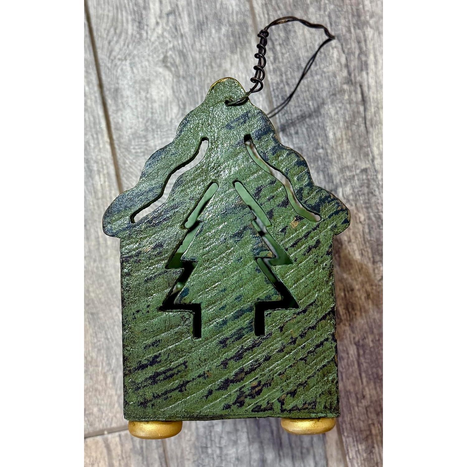 Caja Navideña Rústica de Madera Altered Purposes 24x12.7x21.6cm